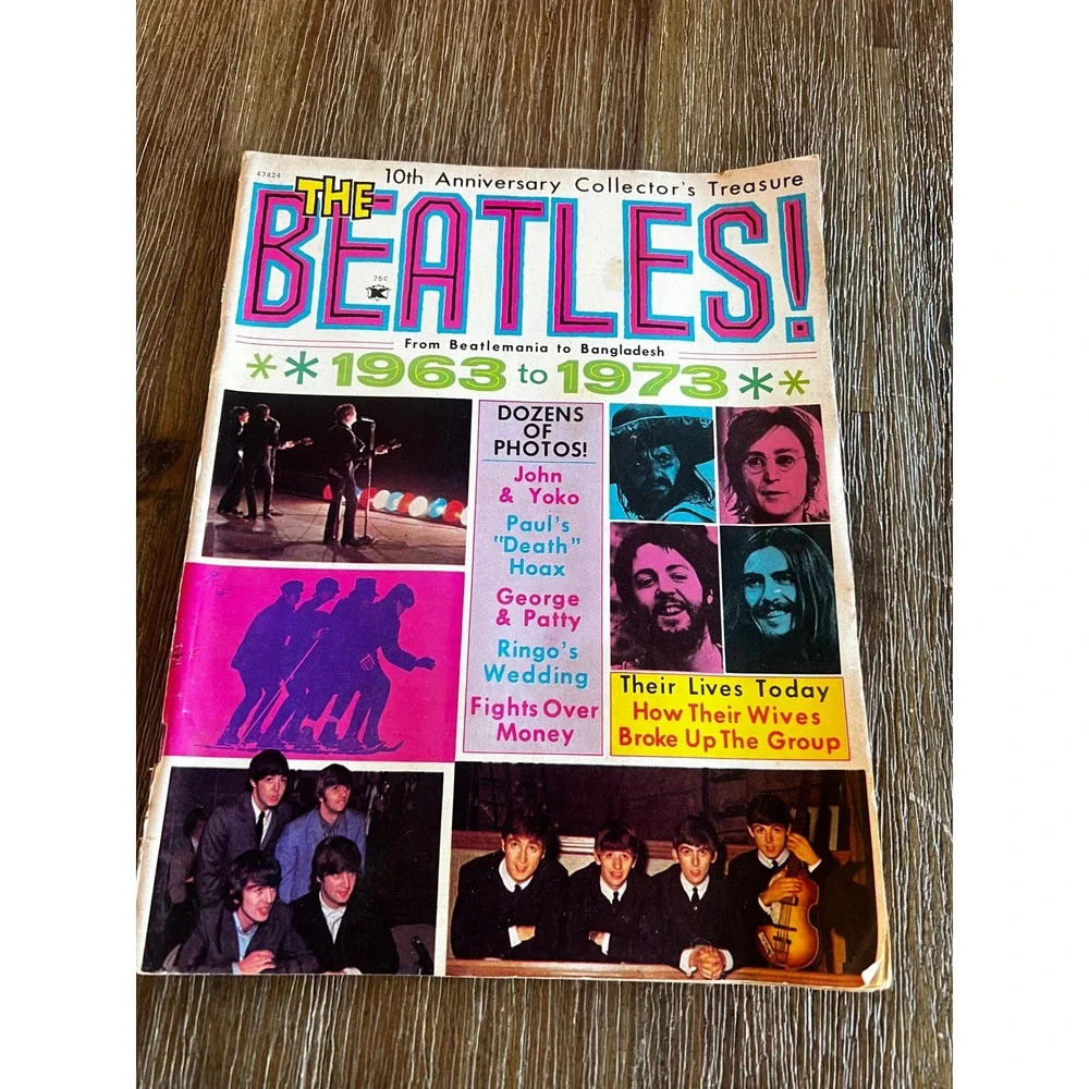 Vintage The Beatles 10th Anniversary Collector's Treasure Magazine 1963-1973